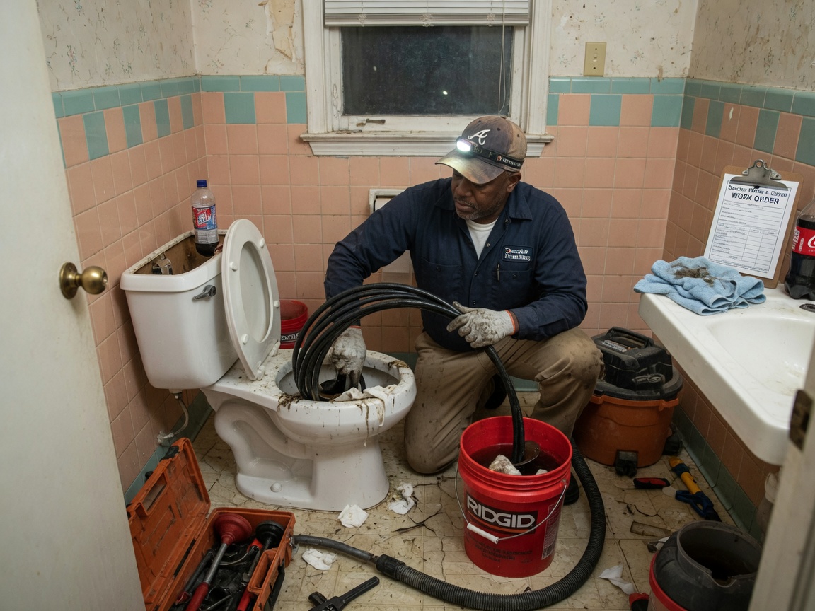 Clogged Toilet Repair in Decatur